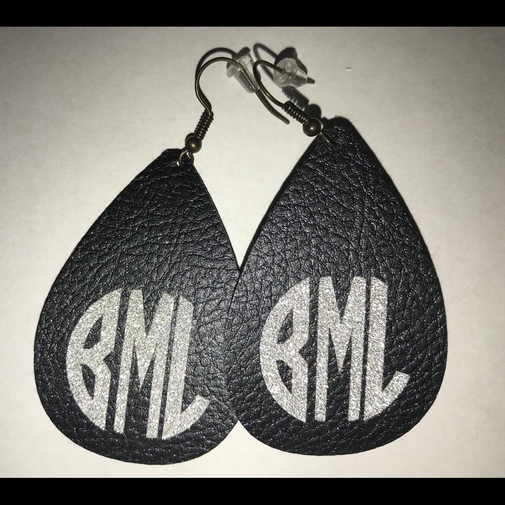 Personalized monogram Earrings made to order